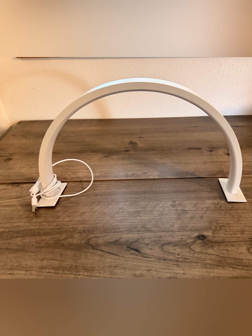 SHEIN White Arch LED Desk Lamp